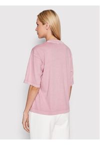 Reebok T-Shirt Boxy HK6950 Różowy Relaxed Fit. Kolor: różowy. Materiał: bawełna #4