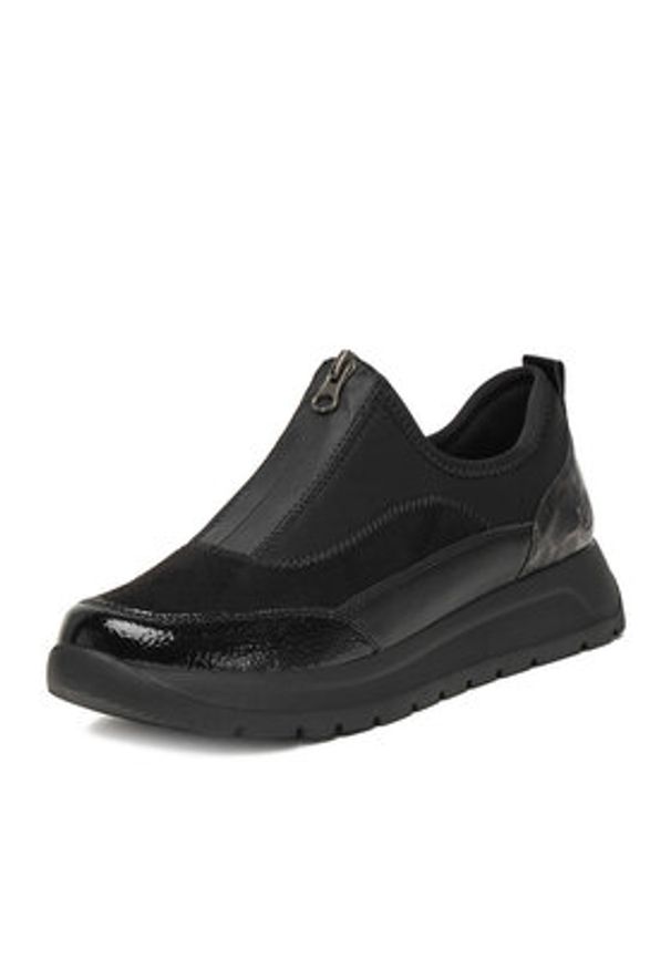 Remonte Sneakersy D2V01-04 Czarny. Kolor: czarny. Materiał: materiał, syntetyk