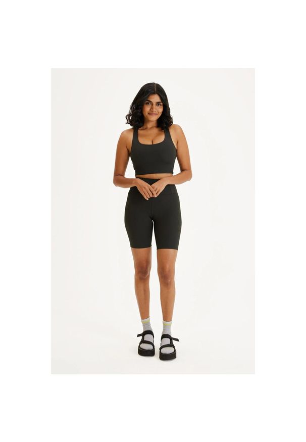 GIRLFRIEND COLLECTIVE - Biustonosz dla kobiet Girlfriend Collective Rib Paloma. Kolor: czarny