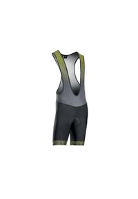 Spodenki rowerowe NORTHWAVE ORIGIN Bibshort czarno żółte. Kolor: czarny, wielokolorowy, żółty. Sport: kolarstwo