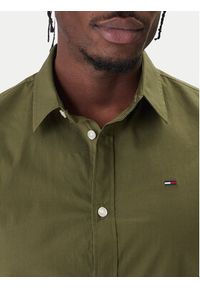 Tommy Jeans Koszula Original DM0DM04405 Zielony Slim Fit. Kolor: zielony. Materiał: bawełna #4