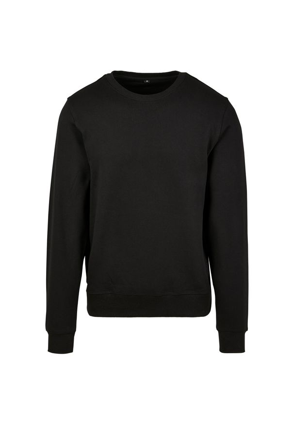 BUILD YOUR BRAND - Bluza Unisex Premium Crew Neck Dla Dorosłych. Kolor: czarny
