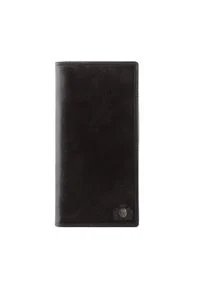 Wittchen - Damski portfel ze skóry z herbem bez zapięcia. Kolor: czarny. Materiał: skóra #1