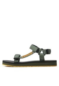 columbia - Columbia Sandały Breaksider Sandal BM0486 Zielony. Kolor: zielony. Materiał: materiał