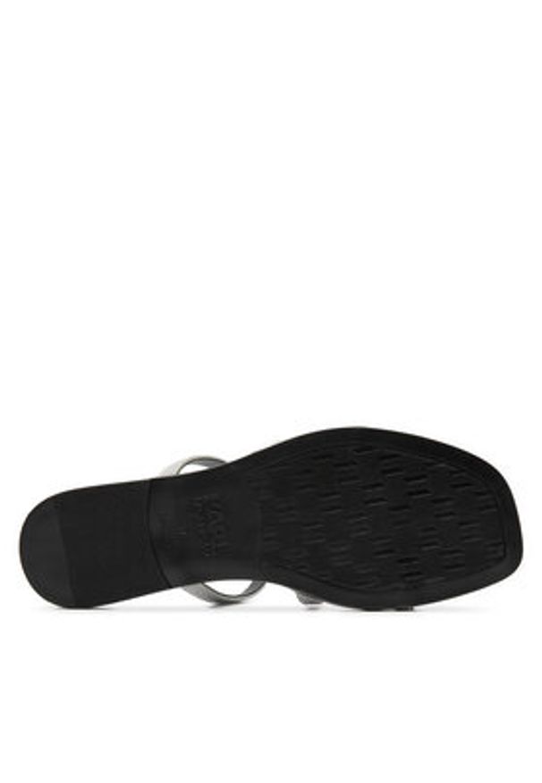 Karl Lagerfeld - KARL LAGERFELD Klapki KL87405 Srebrny. Kolor: srebrny. Materiał: syntetyk