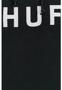 HUF Bluza kolor czarny z kapturem z nadrukiem. Typ kołnierza: kaptur. Kolor: czarny. Materiał: dzianina. Wzór: nadruk #2