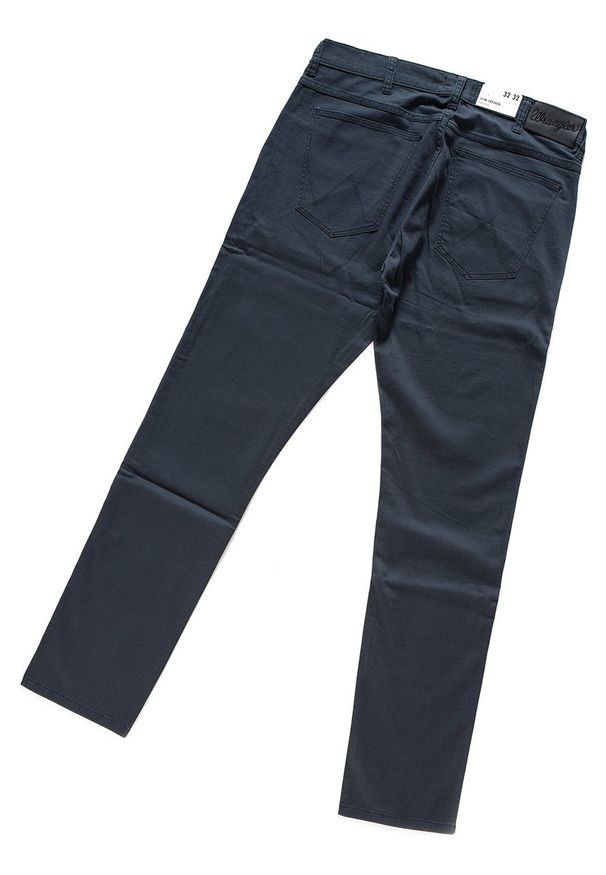 Wrangler - WRANGLER SPODNIE MĘSKIE LARSTON NAVY W18SR3114 112127603. Materiał: jeans