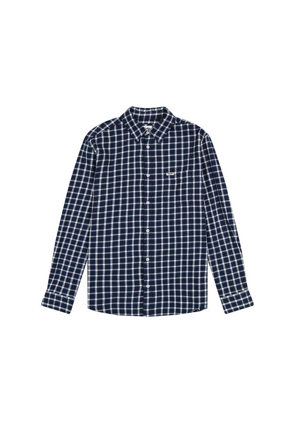 Wrangler - WRANGLER MĘSKA KOSZULA 1 PKT SHIRT BLACK IRIS 112356771 W5X2017356
