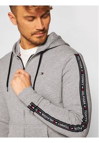 TOMMY HILFIGER - Tommy Hilfiger Bluza Logo UM0UM00708 Szary Regular Fit. Kolor: szary. Materiał: bawełna