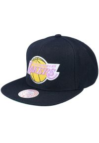 Czapka z daszkiem męska do koszykówki Mitchell & Ness NBA Los Angeles Lakers. Kolor: czarny