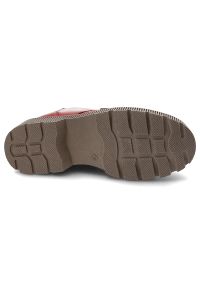 Czerwone Botki Artiker Ocieplane Obuwie Damskie. Okazja: na spacer. Kolor: czerwony. Materiał: skóra, futro, syntetyk #3