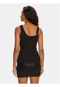 Versace Jeans Couture Top 76HAM625 Czarny Slim Fit. Kolor: czarny. Materiał: bawełna