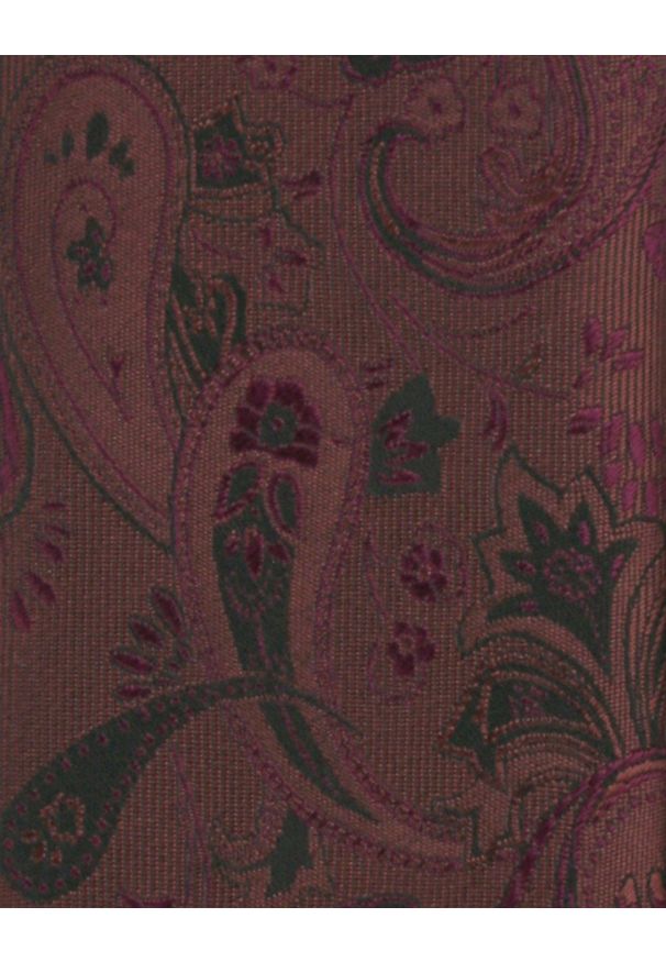 Krawat Męski - Angelo di Monti - Odcień Brązu, Paisley i Kwiaty. Kolor: brązowy, beżowy, wielokolorowy. Materiał: tkanina. Wzór: kwiaty, paisley. Styl: wizytowy, elegancki