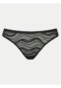 Calvin Klein Underwear Stringi 000QD3971E Czarny. Kolor: czarny. Materiał: syntetyk