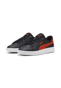 Puma - Młodzieżowe skórzane sneakersy Smash 3.0 PUMA. Kolor: czerwony, wielokolorowy, czarny. Materiał: skóra. Sport: turystyka piesza