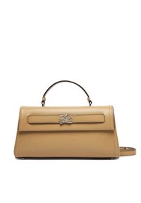 Karl Lagerfeld - KARL LAGERFELD Torebka B3W30310 Beżowy. Kolor: beżowy. Materiał: skórzane #1