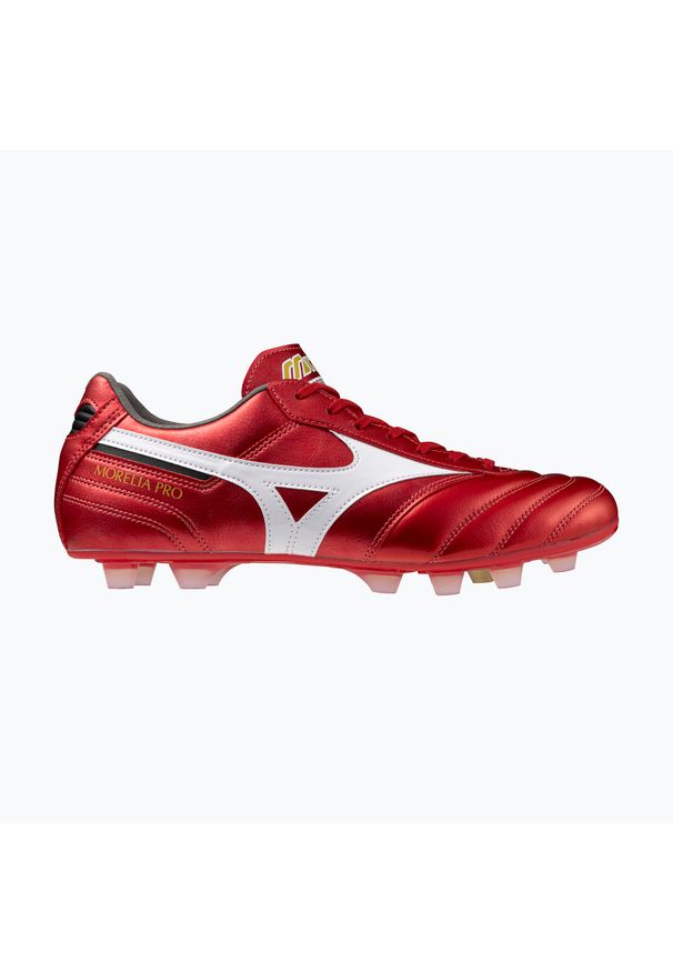 Buty piłkarskie męskie Mizuno Morelia II Pro FG morelia 40th red/white/black. Kolor: czerwony. Sport: piłka nożna