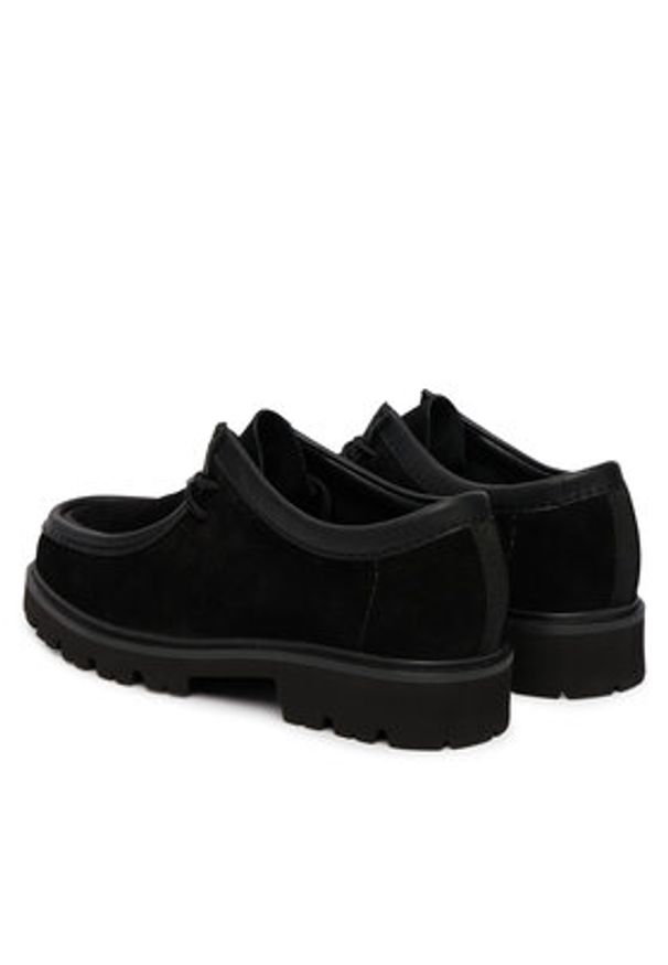 Clarks Półbuty Cleyhill Seam 26186418 Czarny. Kolor: czarny. Materiał: skóra, zamsz