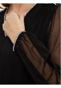 Nissa Sukienka koktajlowa RC14355 Czarny Regular Fit. Kolor: czarny. Materiał: jedwab. Styl: wizytowy