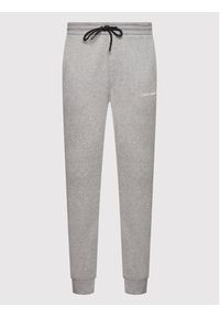 Calvin Klein Spodnie dresowe Small Logo K10K107954 Szary Regular Fit. Kolor: szary. Materiał: bawełna #3