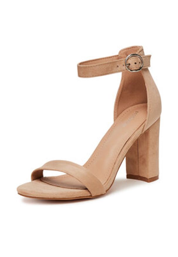 DeeZee Sandały E3611-1a Beżowy. Kolor: beżowy. Materiał: syntetyk, materiał