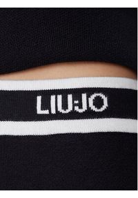 Liu Jo Spodnie dzianinowe TF5252 MS59L Czarny Regular Fit. Kolor: czarny. Materiał: syntetyk #3