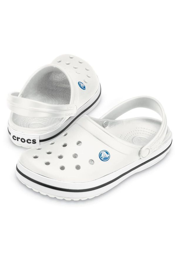 Klapki Crocs Crocband. Kolor: biały. Materiał: syntetyk, materiał