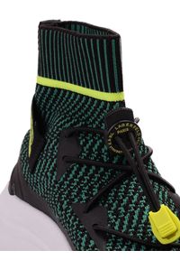 Karl Lagerfeld Sneakersy "Skyline" | KL61861 KGE | Skyline | Kobieta | Czarny, Zielony. Nosek buta: okrągły. Zapięcie: bez zapięcia. Kolor: zielony, wielokolorowy, czarny. Materiał: tkanina. Wzór: aplikacja #2
