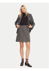 Weekend Max Mara Spódnica trapezowa Marche 2525106022 Szary Regular Fit. Kolor: szary. Materiał: wełna #4