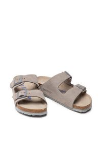 Birkenstock Klapki Arizona 1020557 Szary. Kolor: szary. Materiał: zamsz, skóra #7