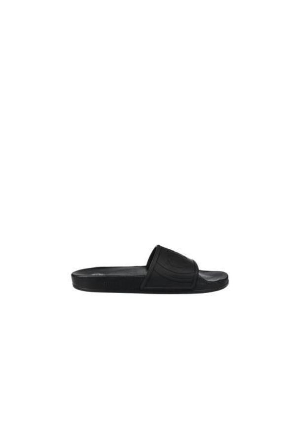 Klapki męskie Colmar Slipper Logo. Zapięcie: bez zapięcia. Kolor: czarny. Materiał: materiał, syntetyk. Szerokość cholewki: normalna. Sport: turystyka piesza