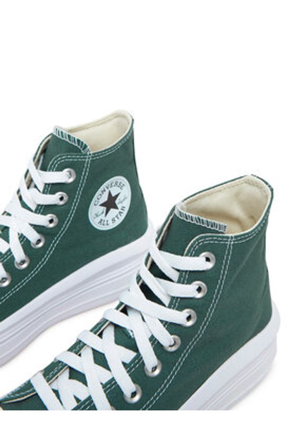 Converse Trampki Chuck Taylor All Star Move Platform A10664C Zielony. Kolor: zielony. Materiał: materiał. Obcas: na platformie