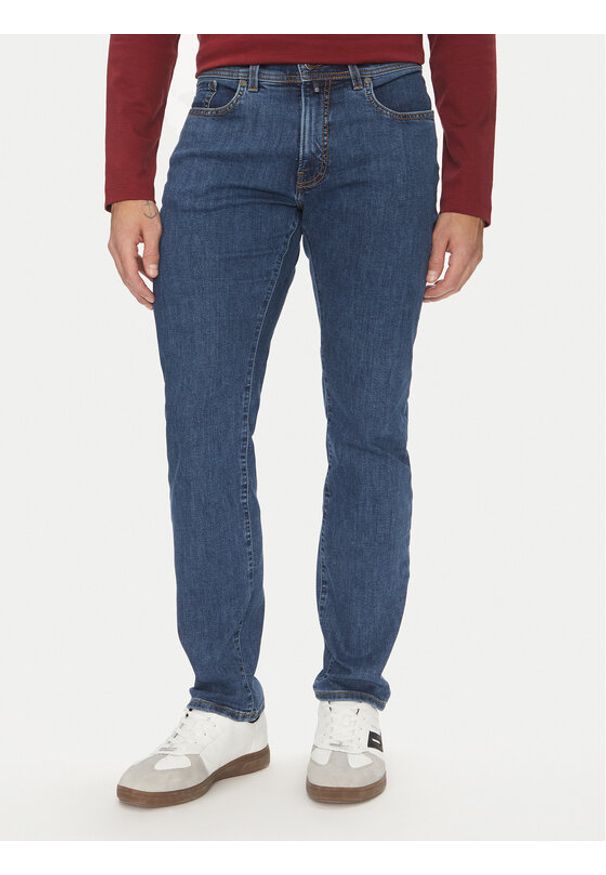 Pierre Cardin Jeansy C7 34510.8054 Niebieski Tapered Fit. Kolor: niebieski