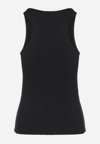 Born2be - Czarny Top Bawełniany o Klasycznym Fasonie Emitiella. Okazja: na co dzień. Kolor: czarny. Materiał: bawełna. Styl: klasyczny #3