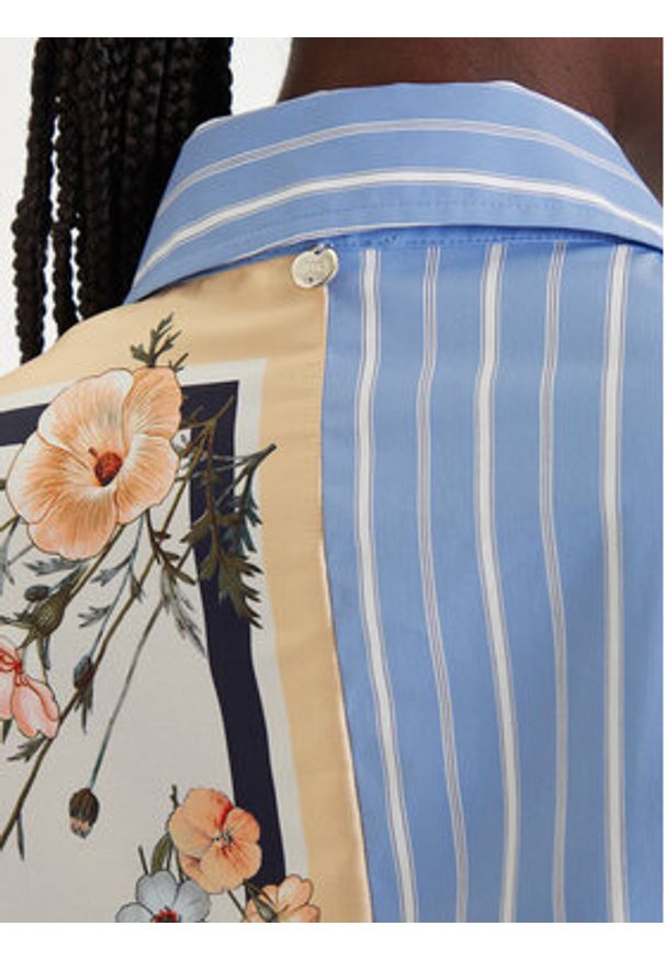 Liu Jo Koszula WA6383 T2555 Niebieski Regular Fit. Kolor: niebieski. Materiał: bawełna