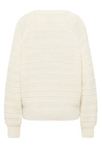 Mustang Sweter Silas 1016782 Écru Regular Fit. Materiał: bawełna #3