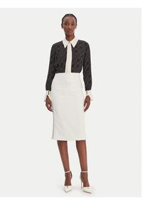 Elisabetta Franchi Spódnica ołówkowa GO-164-61E2-V250 Biały Regular Fit. Kolor: biały. Materiał: syntetyk #5