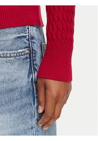 TOMMY HILFIGER - Tommy Hilfiger Sweter WW0WW44987 Czerwony Regular Fit. Kolor: czerwony. Materiał: bawełna #2