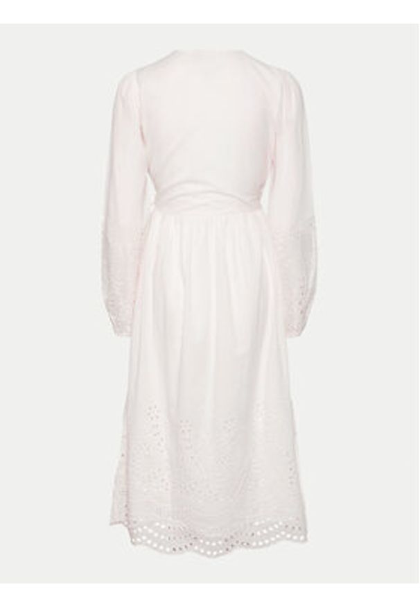 YAS Sukienka codzienna Luma 26032685 Biały Regular Fit. Okazja: na co dzień. Kolor: biały. Materiał: bawełna. Typ sukienki: proste. Styl: casual