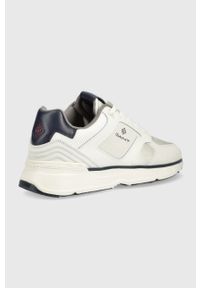 GANT - Gant sneakersy Beeker 24633895.G20 kolor biały. Nosek buta: okrągły. Zapięcie: sznurówki. Kolor: biały. Materiał: materiał, guma, włókno #4