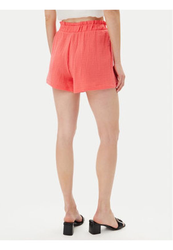Vero Moda Szorty materiałowe Natali 10279687 Różowy Baggy Fit. Kolor: różowy. Materiał: bawełna