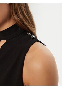 Guess Bluzka W5RP05 KCBO2 Czarny Regular Fit. Kolor: czarny. Materiał: syntetyk