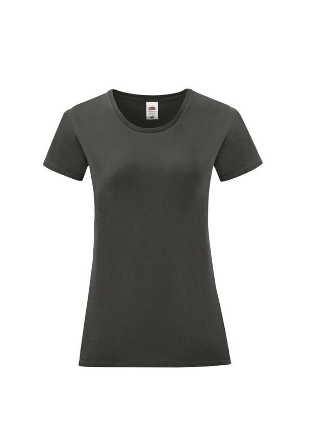 FRUIT OF THE LOOM - T-shirt Dla Dziewczynki Iconic 150. Kolor: szary. Sport: turystyka piesza