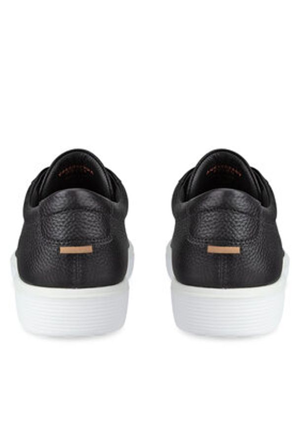 ecco - ECCO Sneakersy Soft 60 M 58240401001 Czarny. Kolor: czarny. Materiał: skóra