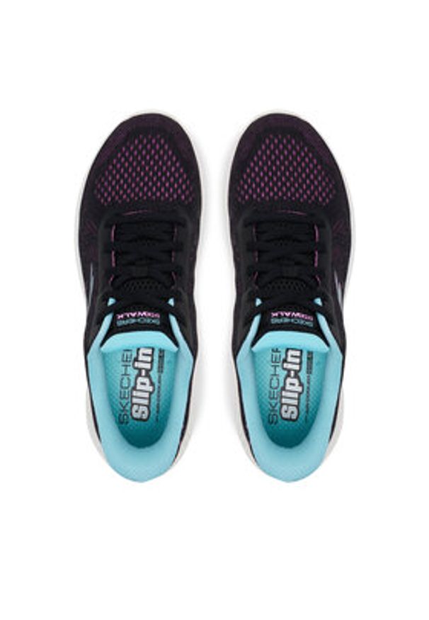 skechers - Skechers Sneakersy GO WALK Now - Khloe 125643/BKPR Czarny. Kolor: czarny. Materiał: materiał
