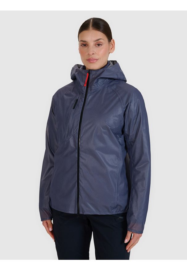 4f - 4F Kurtka 4FPRO wodoodporna membrana 15000 damska - szara XS. Kolor: szary. Materiał: dzianina, guma, tkanina, hardshell, materiał, puch. Długość rękawa: raglanowy rękaw. Wzór: nadruk. Sport: turystyka piesza, wspinaczka