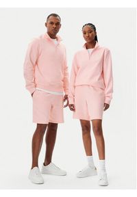 Lacoste Bluza Unisex SH2735 Różowy Regular Fit. Kolor: różowy. Materiał: bawełna #4