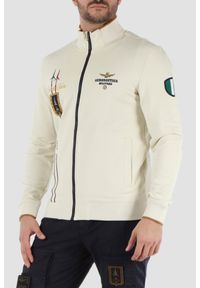Aeronautica Militare - AERONAUTICA MILITARE Beżowa bluza męska Embroidered Frecce Tricolori. Kolor: beżowy #5
