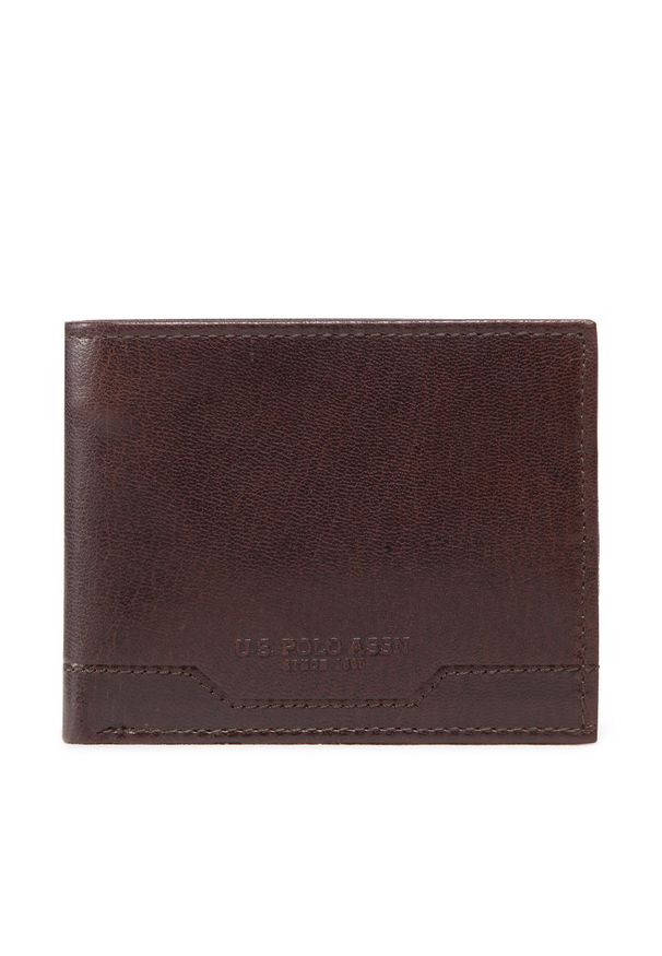 Duży Portfel Męski U.S. Polo Assn. Sti.H AIUS82353MHA511 Dark Brown. Kolor: brązowy. Materiał: skóra