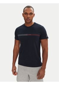 Tommy Jeans T-Shirt Entry Graphic DM0DM20779 Granatowy Slim Fit. Kolor: niebieski. Materiał: bawełna